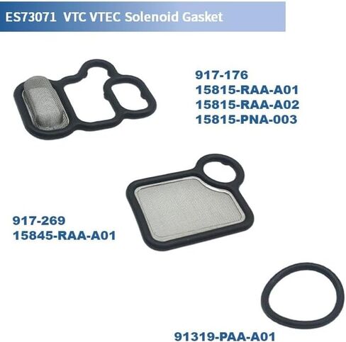 Engine Cylinder Valve Cover Gasket Set, Replace VS50614R ES73071 15815-RAA-A02 15845-PNA-003,Fit for Ho-nda Accord CR-V Element 2.4L Civic 2.0L Acura CSX RSX 2.0L TSX 2.4L RDX 2.3L in Saudi Arabia