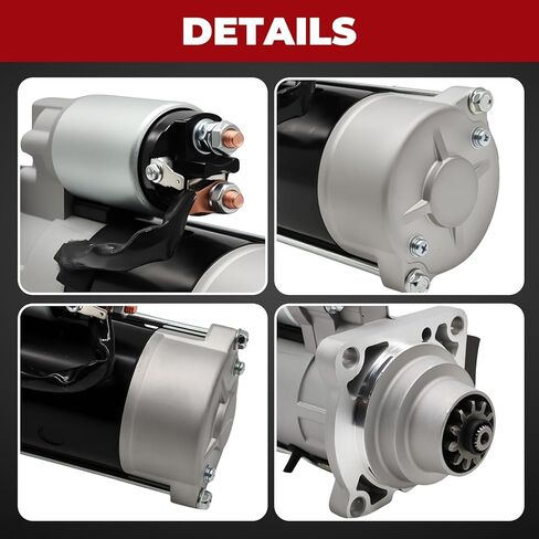 Nakkaa 6685190 12V Skid Steer Starter, Compatible with Loader S175 S185 S220 S250 T300 T110 T140 T180 T190 T250 A300 A770, Compatible with V2003 V3300 Engine, Replace TM000A28901 91-31-9008N 410-40014 in Kuwait