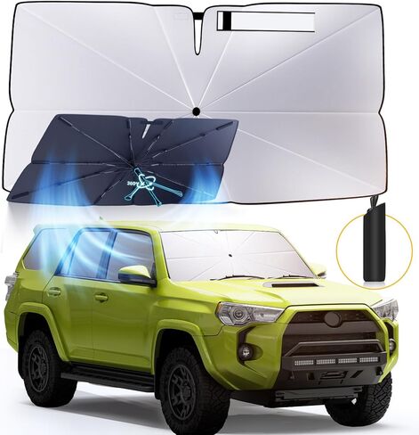 Windshield Sun Shade Umbrella: for Ford F150-2015-2023 2024 2025 - Front Car Window Shades - Foldable Sunshades Block UV Keep Cool in Saudi Arabia