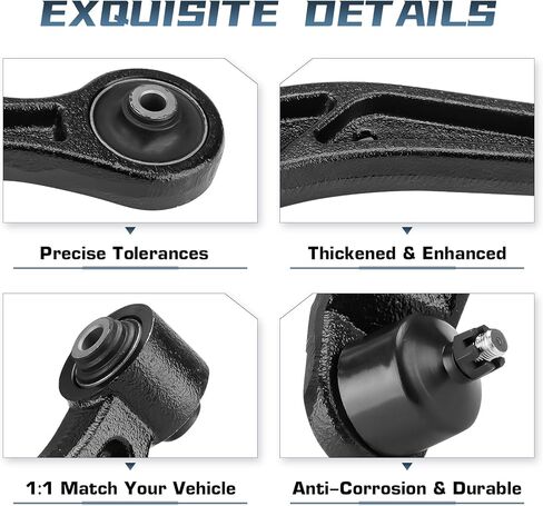 Front Lower Control Arms Kit Fit for 1999 2000 2001 2002 2003 2004 HONDA ODYSSEY with Ball Joint Front Lower Suspension Kit Left Right Side - K620325 K620326 in Kuwait