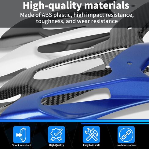 Motorcycle Front Fairing Winglet Aerodynamic Spoiler Beak Nose Cone Extension Fixed Wing Kit Compatible with Yamaha YZF R3 R25 2019-2025 (Carbon Fiber Look) in Saudi Arabia