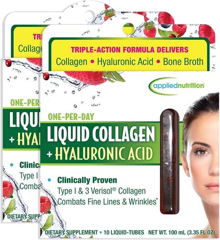 Applied Nutrition Liquid Collagen + Hyaluronic Acid 10 Count (Pack of 2) in Saudi Arabia