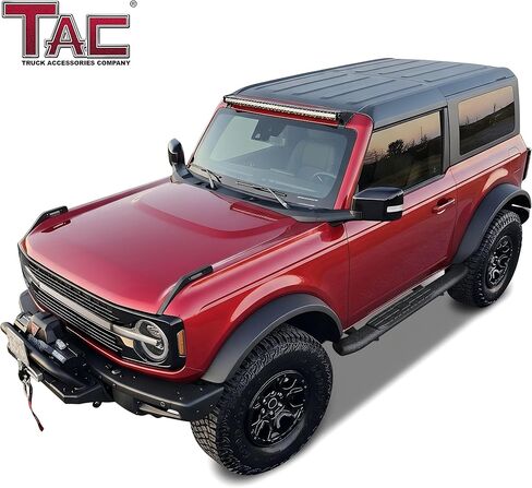 TAC Side Steps Running Boards Compatible with 2021-2026 Ford Bronco 2 Door (Not for Bronco Sport) SUV 4.25" Texture Black Side Bars Nerf Bars Off Road Accessories (2pcs) in Kuwait