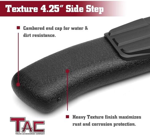 TAC Side Steps Running Boards Compatible with 2021-2026 Ford Bronco 2 Door (Not for Bronco Sport) SUV 4.25" Texture Black Side Bars Nerf Bars Off Road Accessories (2pcs) in Kuwait