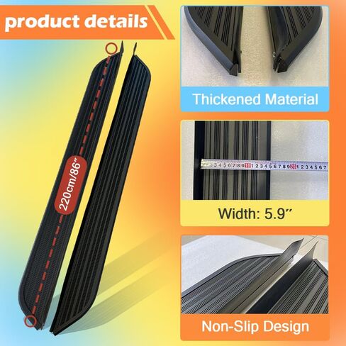 2PCS Side Steps Running Boards Nerf Bars Side Pedal Protector Fits for GMC Yukon XL 2021 2022 2023 2024 2025 2026 86in Length[Not for Yukon] in Saudi Arabia