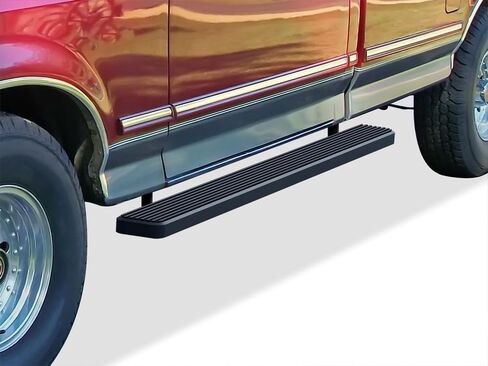 APS (نمط لوحة الجري الفضية) لوحات الجري Nerf Bars خطوات جانبية متوافقة مع Ford F-Series Bronco 1980-1996 الكابينة العادية (لن تناسب الإطارات الثقيلة المعززة في المصنع) in Kuwait