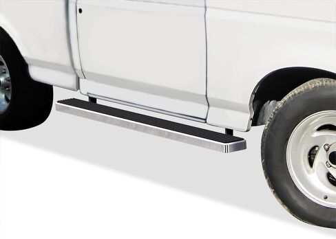 APS (نمط لوحة الجري الفضية) لوحات الجري Nerf Bars خطوات جانبية متوافقة مع Ford F-Series Bronco 1980-1996 الكابينة العادية (لن تناسب الإطارات الثقيلة المعززة في المصنع) in Kuwait
