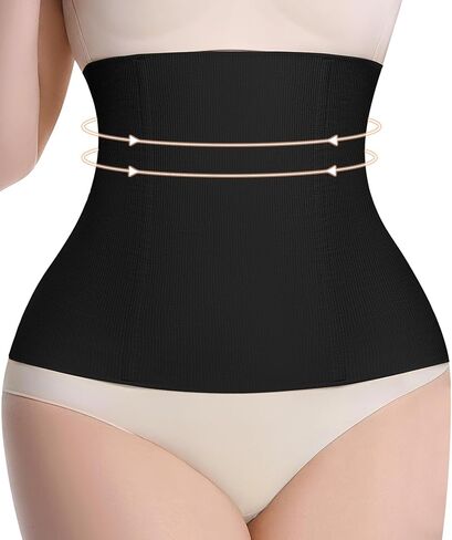 2PACK Waist Trainer Tummy Control for Women,Waist Cincher Postpartum Recovery Belt Body shaper Lower Belly Fat in Saudi Arabia