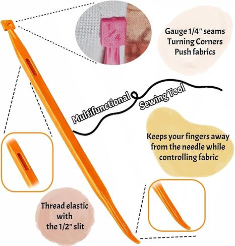 that Purple Thang Sewing Tools 5Pcs for Sewing Craft Projects Turning Corners, Sewing Stiletto Threader Rubber Band Tools for Quilting DIY Use in Saudi Arabia