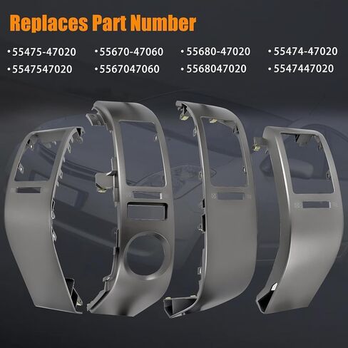 4 PCS A/C Dash Air Vent Trim Panel Compatible with Toyota Prius 1.5L 2004 2005 2006 2007 2008 2009 Replaces 55670-47060 55680-47020 55475-47020 55474-47020 Center Console Air Outlet Frame Cover in Saudi Arabia