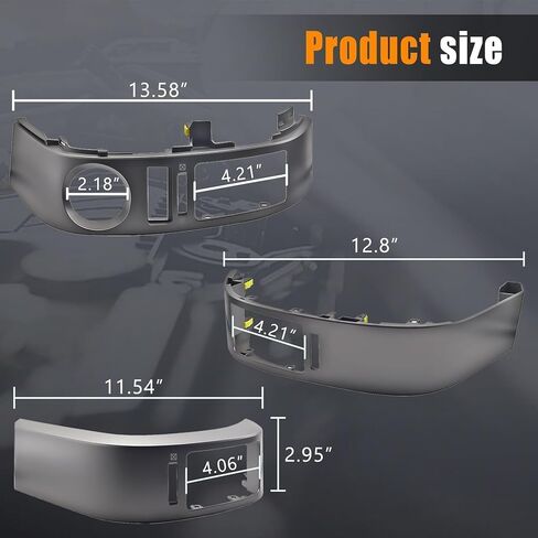 4 PCS A/C Dash Air Vent Trim Panel Compatible with Toyota Prius 1.5L 2004 2005 2006 2007 2008 2009 Replaces 55670-47060 55680-47020 55475-47020 55474-47020 Center Console Air Outlet Frame Cover in Saudi Arabia