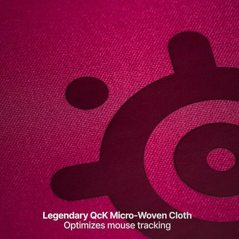 SteelSeries QcK Heavy Gaming Mousepad — Thicker, Non-Slip Silicone Rubber Base, Peak Tracking, Optimized for Gaming FPS, MOBAs, RTS, MMO — Large Size 450 mm x 400 mm x 6 mm — Magenta in Kuwait