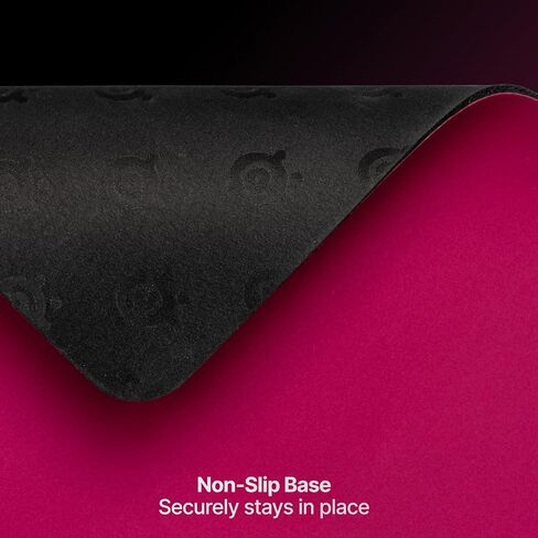 SteelSeries QcK Heavy Gaming Mousepad — Thicker, Non-Slip Silicone Rubber Base, Peak Tracking, Optimized for Gaming FPS, MOBAs, RTS, MMO — Large Size 450 mm x 400 mm x 6 mm — Magenta in Kuwait