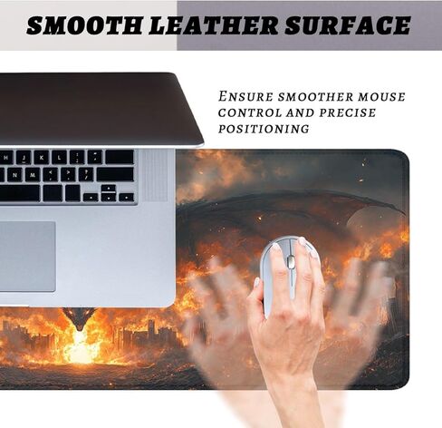 Fire Dragon Mouse Pad Epic Fantasy Art XL Mouse Pad Large Mousepad Extended Laptop Keyboard Mat Gaming Desk Pad Mouse Mat Office Computer Keyboard Laptop 31.5"x11.8" in Kuwait