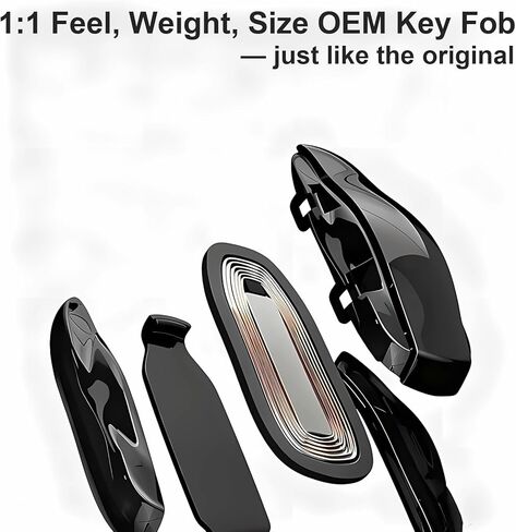 NFC نموذج سيارة على شكل مفتاح Fob لطراز Tesla 3/Y/S/X، بديل لبطاقة مفتاح OEM بدون أزرار B-Pillar Swipe Passe Entry مع وظيفة القفل/الفتح والبدء in Kuwait