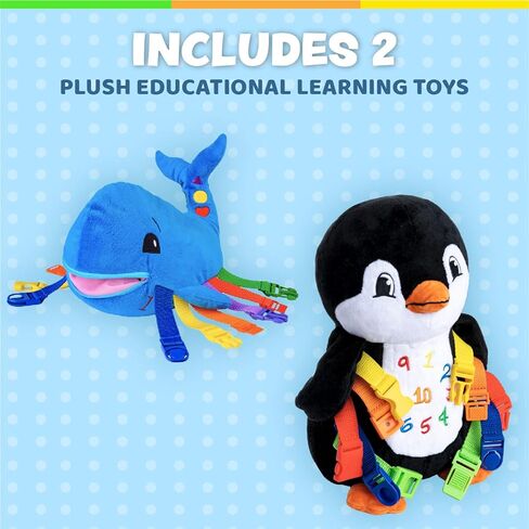 ألعاب مشبك - مجموعة Blu Whale وBlizzard Penguin Ocean Buddies in Kuwait