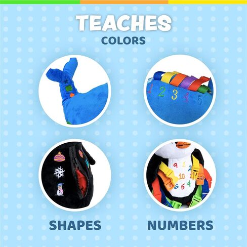 ألعاب مشبك - مجموعة Blu Whale وBlizzard Penguin Ocean Buddies in Kuwait