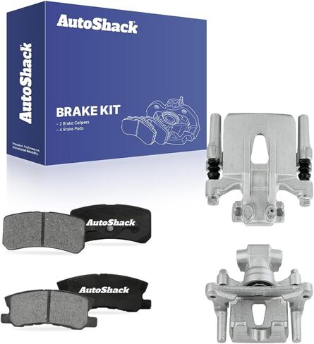 مساميك الفرامل الخلفية ووسادات الفرامل السيراميكية من AutoShack لميتسوبيشي، لانسر 2009-2015 أوتلاندر 2007-2013، AWD FWD L4 2.0L 2.4L V6 3.0L in Kuwait