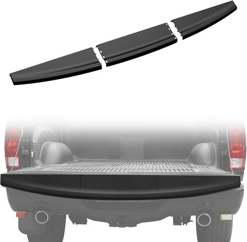 Combined Tailgate Spoiler Molding Cap for Dodge Ram 1500 2009-2019 Accessories, Rear Center Tailgate Flex Step Top Trim Protector Cover Compatible with Dodge Ram 2500 3500 2010-2018, 3PCS in Saudi Arabia