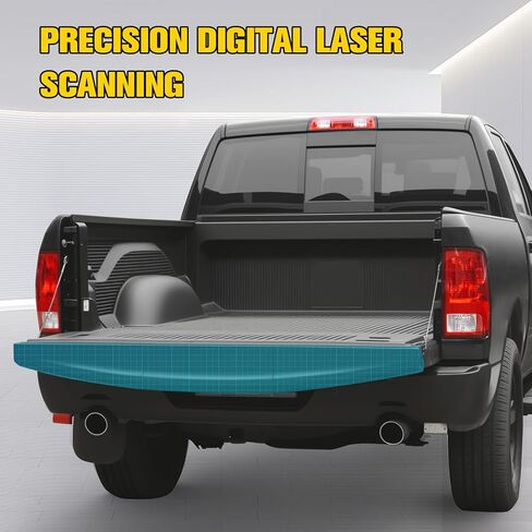 Combined Tailgate Spoiler Molding Cap for Dodge Ram 1500 2009-2019 Accessories, Rear Center Tailgate Flex Step Top Trim Protector Cover Compatible with Dodge Ram 2500 3500 2010-2018, 3PCS in Saudi Arabia