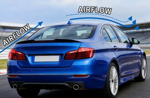 time secret Rear Spoiler Wing for BMW 5 Series F10 4 Door Sedan & F10 M5 2010-2016 Trunk Lid Spoiler Gloss Black in Saudi Arabia