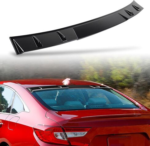 Roof Spoiler Compatible with 2018 2019 2020 2021 2022 for Honda for Accord Sedan EX-L/LX/Sport Plus/Sport/Touring 2020 2021 2022 for Honda for Accord SE Sedan Gloss Black Rear Roof Spoiler in Saudi Arabia