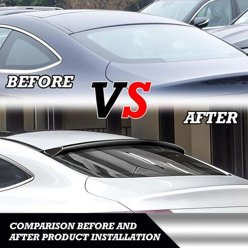 Roof Spoiler Compatible with 2018 2019 2020 2021 2022 for Honda for Accord Sedan EX-L/LX/Sport Plus/Sport/Touring 2020 2021 2022 for Honda for Accord SE Sedan Gloss Black Rear Roof Spoiler in Saudi Arabia