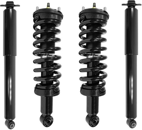 COMPLETESTRUTS - مجموعات الدعامة الأمامية الكاملة مع نوابض لولبية واستبدال ممتص الصدمات الخلفي لسيارة شيفروليه كولورادو RWD 2004-2012 - مجموعة من 4 in Kuwait