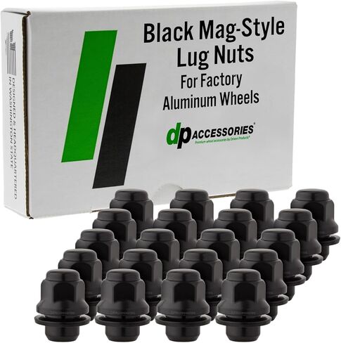 DPAccessories Lug Nuts Compatible with 1998-2005 Lexus GS300 | Black OEM Style | Factory Aluminum Wheels Only | Set of 20 Wheel Nuts | DLGS3002F-BK/1 in Kuwait