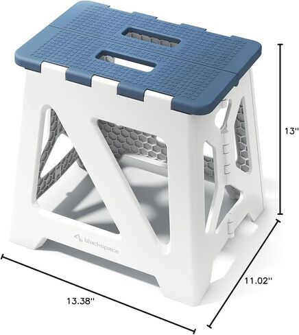 BLACKSPACE 13" Folding Step Stool(Blue) in Saudi Arabia