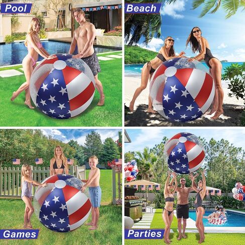 POZA Inflatable Beach Balls - Elegant Glitter Confetti Premium Floaters, Heavy Duty Vinyl Floatation Pool Toys for Pool Beach Party, UV Resistant Pool Décor in Saudi Arabia