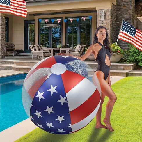 POZA Inflatable Beach Balls - Elegant Glitter Confetti Premium Floaters, Heavy Duty Vinyl Floatation Pool Toys for Pool Beach Party, UV Resistant Pool Décor in Saudi Arabia