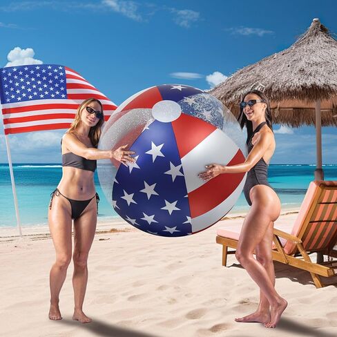 POZA Inflatable Beach Balls - Elegant Glitter Confetti Premium Floaters, Heavy Duty Vinyl Floatation Pool Toys for Pool Beach Party, UV Resistant Pool Décor in Saudi Arabia
