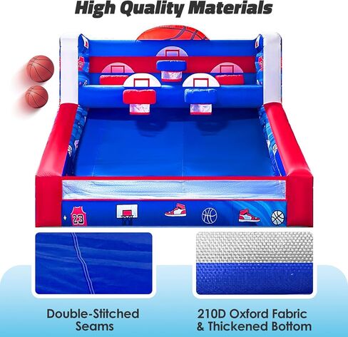Inflatable Basketball Hoop Shot 13×10×10ft, Blow Up Inflatable Basketball Game with Balls, Air Blower, Inflatable Games for Outdoor Parties, Carnival Events, Lawn Games in Saudi Arabia