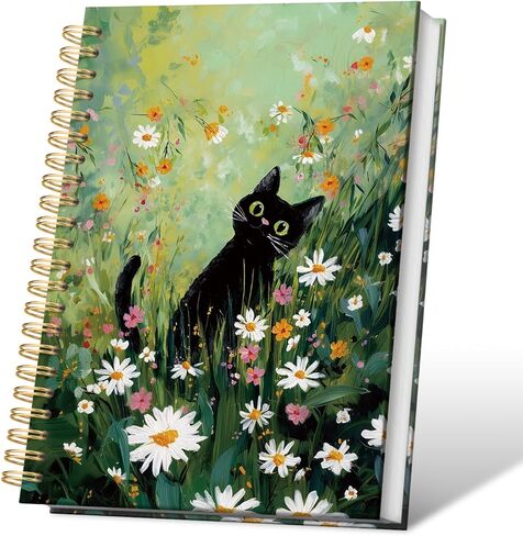 Funny Cat Notebook, Cute Funny Gifts Journaling Notebooks for Work, Hold On, I See A Cat, College Ruled Notebook Journal Classroom Supplies, Cat Office Supplies, 5.5x8.3 Inch in Saudi Arabia