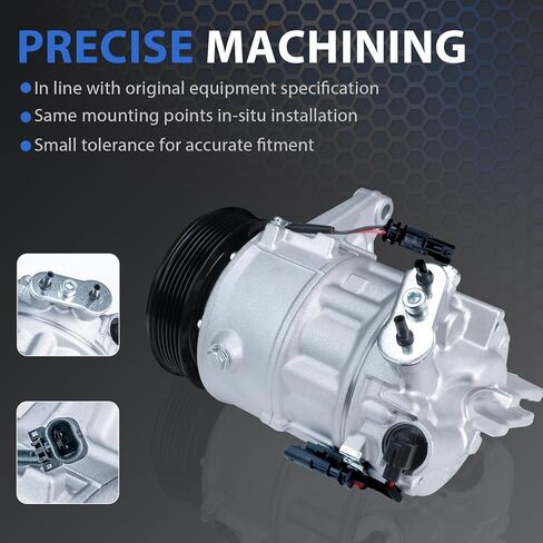 ضاغط مكيف الهواء مع قابض مناسب لـ 2012-2016 كاديلاك SRX (3.6L فقط) ضاغط تكييف الهواء لـ CO 22224C in Kuwait