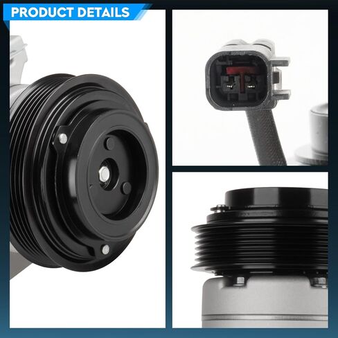 ضاغط مكيف هواء TadaMark مع قابض مناسب لسيارة Ford F-250 Super Duty/F-350 Super Duty 6.2L 2011-2016 V8، لـ F-350 6.2L 2011-2016 V8-ملاحظة: لـ 6.2L فقط، وليس لـ 6.7L in Kuwait