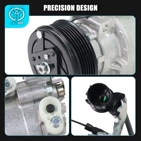 Air Conditioner AC Compressor with Clutch Fit for Mitsubishi Lancer 2.0L 2.4L 2009-2014 Outlander 2008-2015 Outlander Sport 2011-2015 813A212 7813A229 7813A350 7813A365 7813A402 in Kuwait