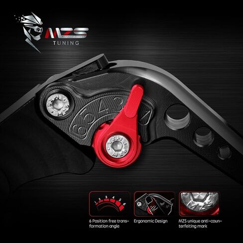 MZS Black Motorcycle Clutch Brake Levers Short Adjustable CNC Compatible with ZX4R ZX4RR 2024-2025 in Kuwait