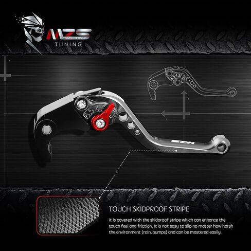 MZS Black Motorcycle Clutch Brake Levers Short Adjustable CNC Compatible with ZX4R ZX4RR 2024-2025 in Kuwait
