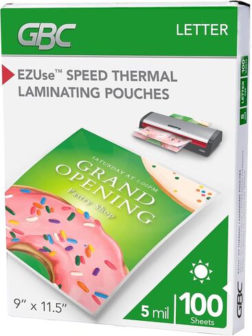 Swingline(R) GBC(R) EZUse Thermal Laminating Pouch, Letter Size, Clear, Pack of 100 in Saudi Arabia