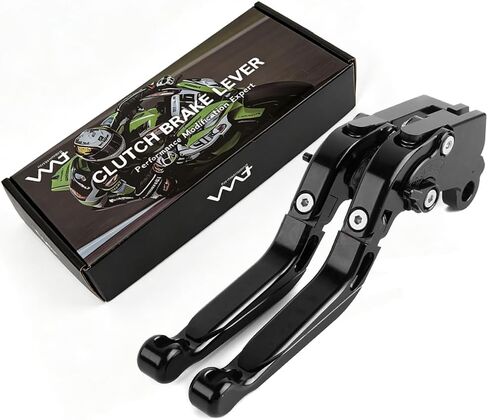 for Aprilia RSV4 FACTORY/RSV4-R/RR/RF 2009-2022 Motorbike CNC Aluminum Adjustable Folding Brakes Clutch Levers RSV4 Hand Brake Lever (Black) in Kuwait