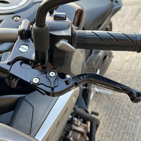 for Aprilia RSV4 FACTORY/RSV4-R/RR/RF 2009-2022 Motorbike CNC Aluminum Adjustable Folding Brakes Clutch Levers RSV4 Hand Brake Lever (Black) in Saudi Arabia