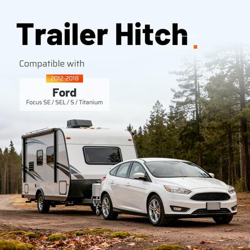 وصلة سحب المقطورة من الفئة 1، جهاز استقبال 1.25 بوصة متوافق مع موديلات 2012-2018 Ford Focus SE/SEL/S/Titanium in Kuwait