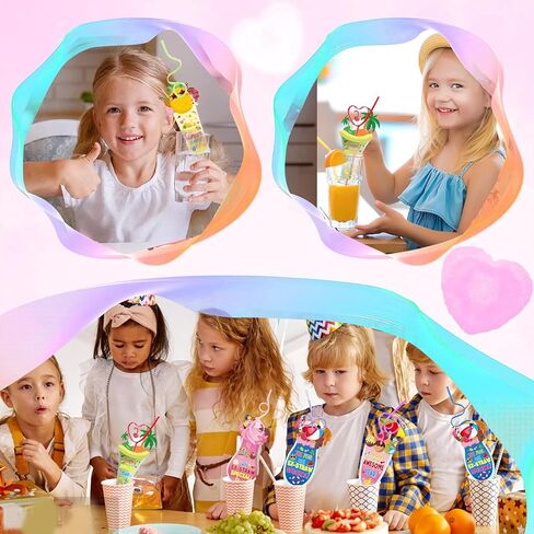 festival End of The Year Gifts, 18 Pack End of The Year Cards and Reusable Drinking Straws Kit for End of the Year Gift in Saudi Arabia