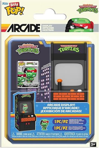 Funko Pop! Bitty Arcade Cabinet: Teenage Mutant Ninja Turtles - Michelangelo - Collectable Vinyl Figure - Gift Idea - Official Merchandise - Toys for Kids & Adults - Comic Fans in Kuwait