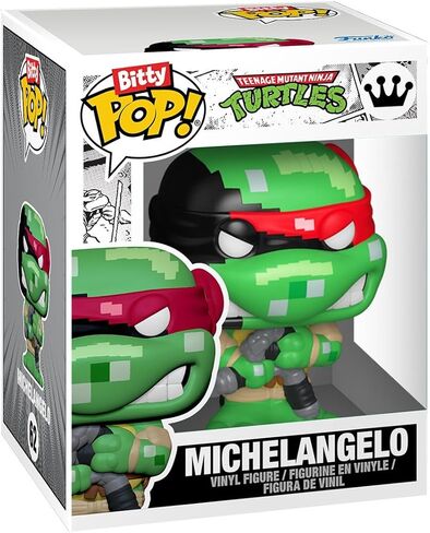 Funko Pop! Bitty Arcade Cabinet: Teenage Mutant Ninja Turtles - Michelangelo - Collectable Vinyl Figure - Gift Idea - Official Merchandise - Toys for Kids & Adults - Comic Fans in Kuwait