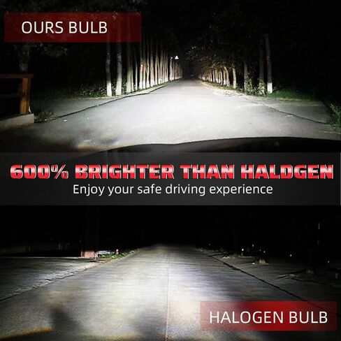Fits for Ford Focus 2012-2018 High Low Beam Lights Bulbs Combo Pack, 6000K White Plug-and-Play 600% Brighter Lightnes Super Bright Lights Bulbs,50,000+ Hours Lifespan (Pack of 4) in Saudi Arabia