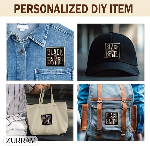 Black is Beautiful Embroidered Patch Black Girl Fabric Applique Embroidery Patches Melanin Poppin Positive Affirmation Iron On Sew On Patches for Clothes Backpacks Hats Gifts for Women Men 3x3 Inches in Saudi Arabia