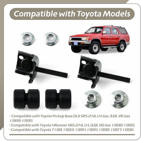 2Pcs 52145-89102 Front Bumper Side Mounting Bracket Support Kit Replacement for Toyota Pickup 1989-1995 for 4Runner 1990-1995 for T100 1993-1998 Face Bar Stay Support Replace 90540-08018 in Kuwait